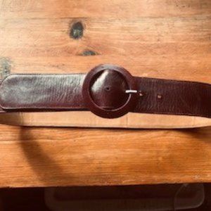 Vintage Beautiful Authentic Charles Jourdan Paris Belt Plum Burgundy size M